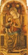 CRIVELLI, Carlo Virgin and Child Enthroned around painting